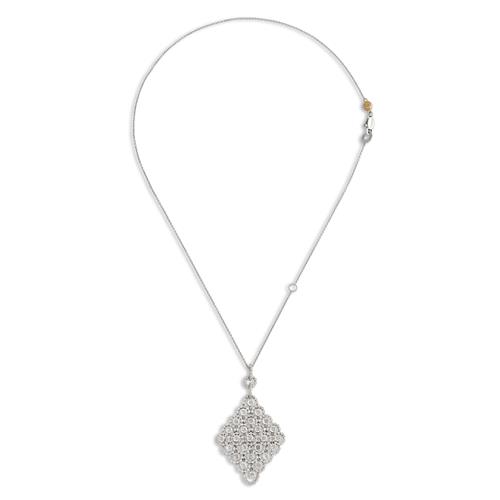 25 · DAMIANI, 18CT WHITE GOLD AND DIAMOND JULIETTE PENDANT