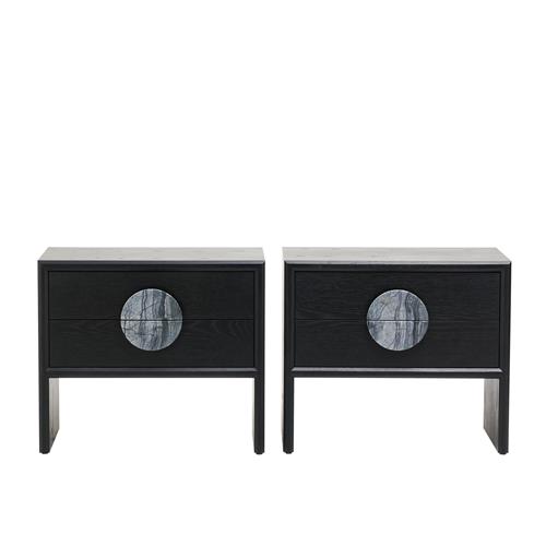 PAIR OF 'PROFILE' BEDSIDES BY ZUSTER