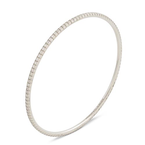 Tiffany & Co., 18ct White Gold And Diamond Bangle