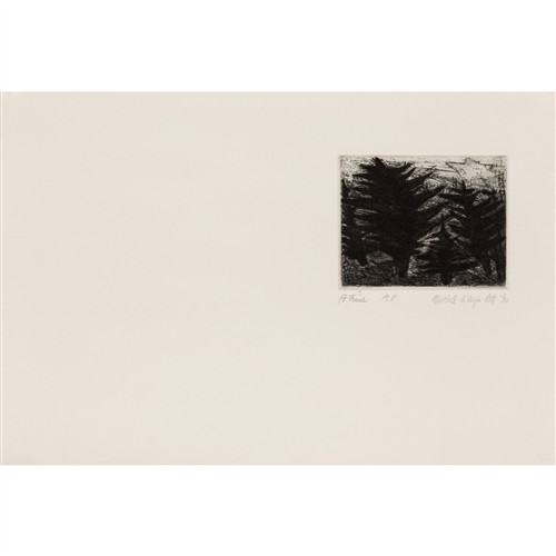 37 · HERTHA KLUGE-POTT (1934-2025) A Time 1990 etching, ed. A/P 7 x 8.5cm (image); 19 x 28.5cm (sheet)