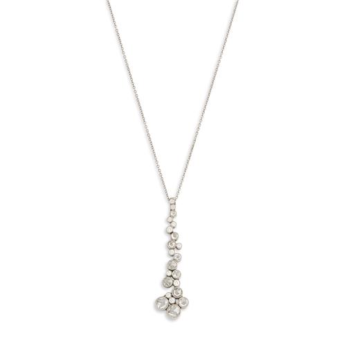 Tiffany & Co., Platinum And Diamond Waterfall Necklace