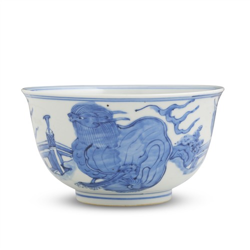 1 · A CHINESE BLUE AND WHITE BOWL, SHUNZHI/KANGXI PERIOD, 17TH CENTURY