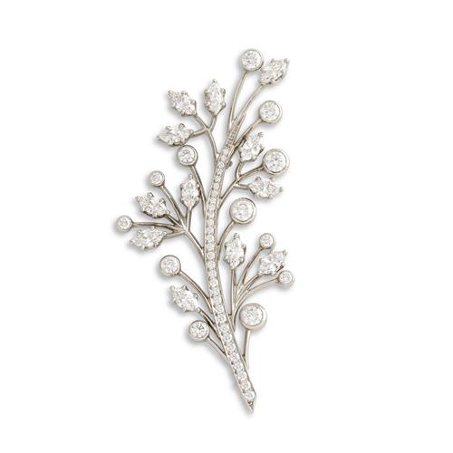 Tiffany & Co., Platinum And Diamond Brooch