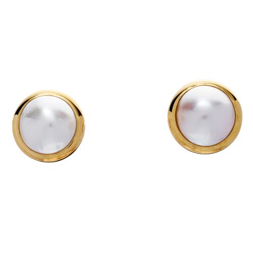 81 · PAIR OF MABÉ PEARL EARRINGS