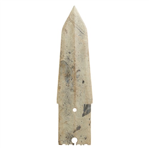 43 · A LARGE CHINESE MOLTTED JADE DAGGER, GE, POSSIBLY LONGSHAN CULTURE