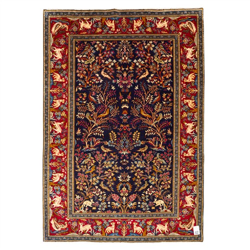 42 · A PICTORIAL TREE-OF-LIFE PERSIAN KASHAN (295L X 188W CM)