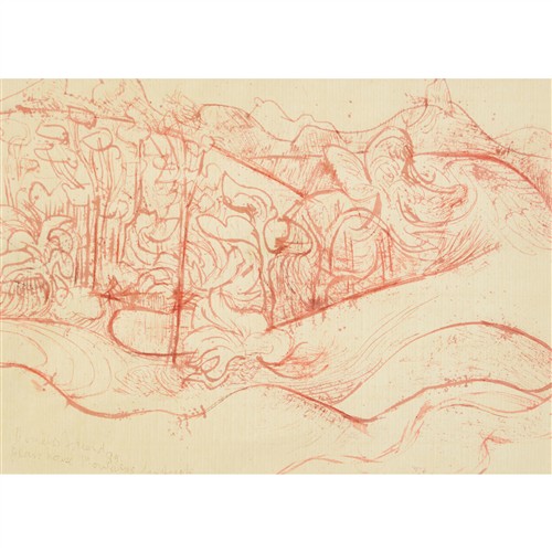 31 · DONALD FRIEND (1915-1989) Glass House Mountains Landscape (View from Lawrie Daws Verandah) 1985 watercolour on paper 32 x 44cm (57 x...