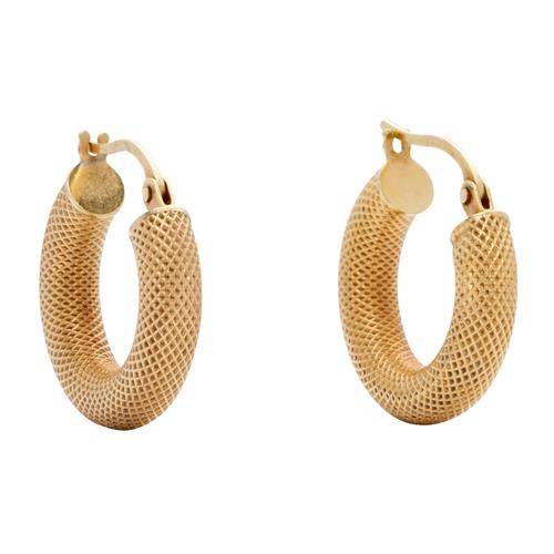 Unoaerre Pair Of 9ct Gold Hoop Earrings, Italy