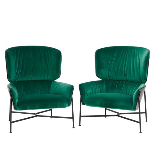 60 · TIM RUNDLE PAIR OF 'CARISTO' ARMCHAIRS FOR SP01