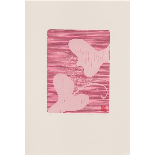 WILMA TABACCO (born 1953) Lick 1997 woodcut, ed. 2/35 30 x 22.5cm (image); 56 x 38cm (sheet)