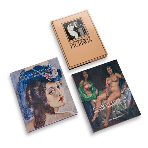 Bloomfield, Lin, Norman Lindsay Watercolours, 1897–1969 (Odana Editions, Nsw, 2003) And Norman Lindsay Oil Paintings 1889–1969 (Odan