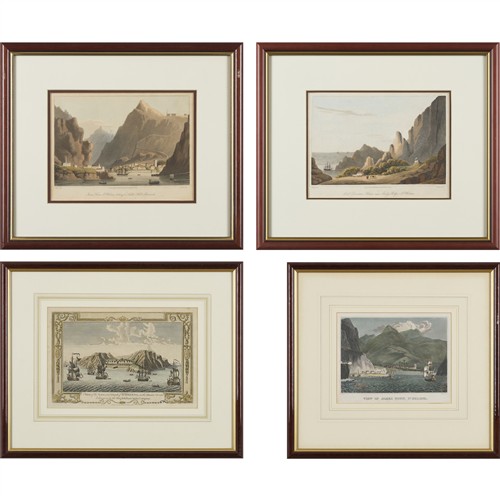 2 · FOUR 18th AND 19th CENTURY VIEWS OF ST HELENA