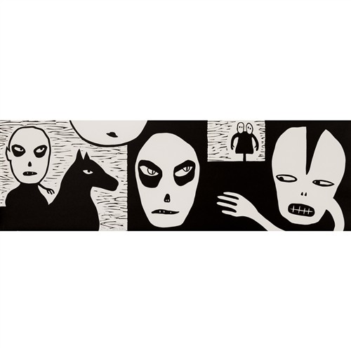 31 · RONA GREEN (born 1972) Non Compos Mentis 2000 linocut, ed. 2/40 24 x 76cm (sheet)