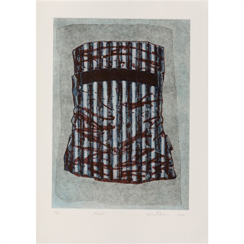 100 · JENNY PETERSON (born 1957) Helmet 2002 etching, ed. 2/40 54.5 x 39cm (image); 70 x 50cm (sheet)