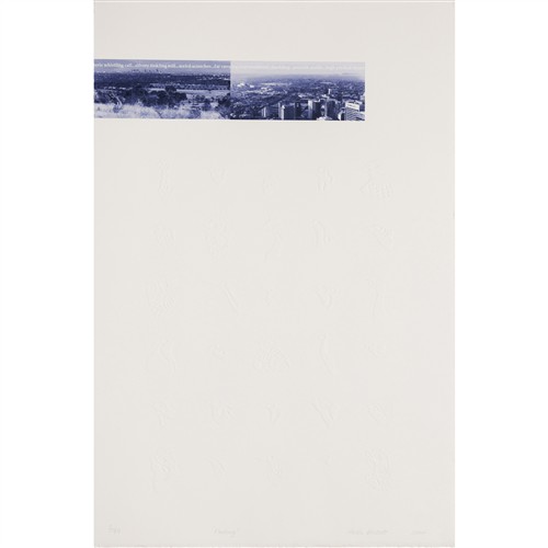 18 · ALEXIS BECKETT (born 1953) Fleeting 2004 archival pigment print and embossing, ed. 2/40 56.5 x 37.5cm (sheet)