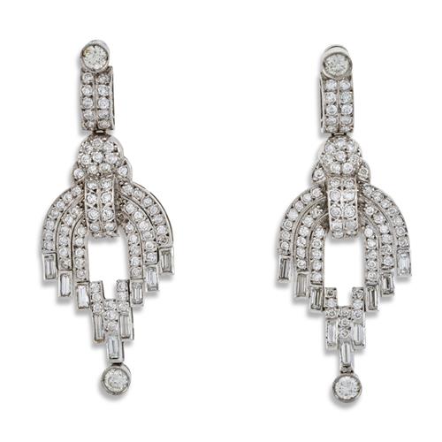 Pair Of Diamond Earrings