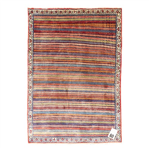 A COLOURFUL WOOLLEN PERSIAN HAMADAN (150L X 105W)