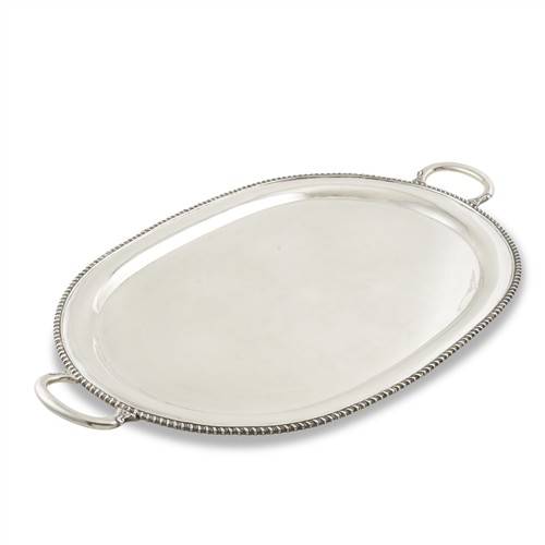 81 · A LARGE MEXICAN STERLING SILVER TRAY Unidentified maker, second half 20th century
