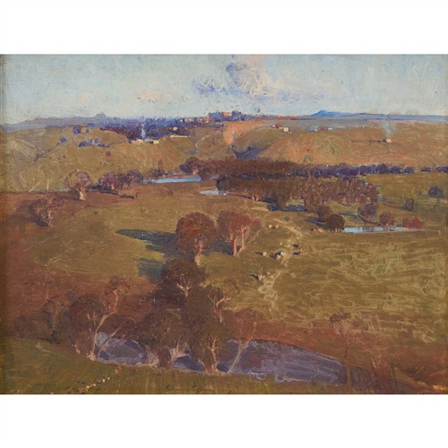 4 · W. D. KNOX (1880-1954) Looking into the Valley oil on canvas 33 x 43.5cm (43 x 53.5cm framed)