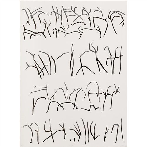 36 · G. W. BOT (born 1954) Glyphs 2007 linocut, ed. 2/40 76.5 x 57cm (sheet)