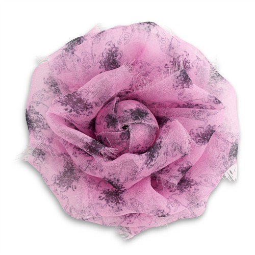 28 · CHANEL, SILK BROOCH