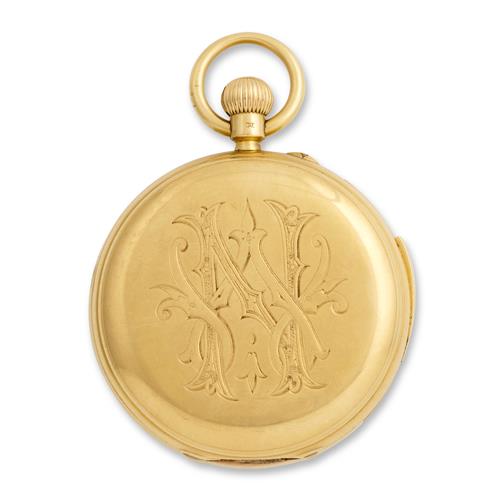 J.W. Benson London An 18ct Gold Minute Repeating Huntingcased Pocketwatch Circa 1890