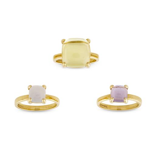 37 · TIFFANY & CO., 18CT GOLD, PALOMA PICASSO SUGAR STACK RINGS