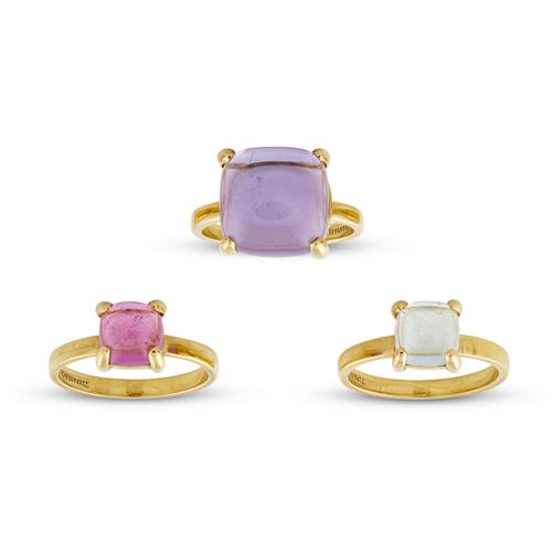 32 · TIFFANY & CO., 18CT GOLD, PALOMA PICASSO SUGAR STACK RINGS