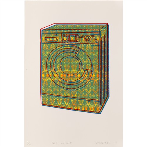 49 · SAMUEL TUPOU (born 1976) Fale Machina 2014 screenprint, ed. 2/30 57 x 38.5cm (sheet)