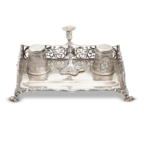 88 · A VICTORIAN STERLING SILVER INK STAND Edward & John Barnard, London, 1856