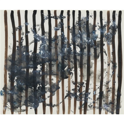 73 · VIVIENNE BINNS (1940-2026) Untitled 1995-96 acrylic on paper 21 x 25cm