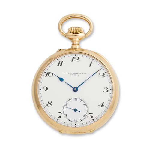 PATEK PHILIPPE & CIE A 14CT GOLD OPENFACE POCKETWATCH CIRCA 1890