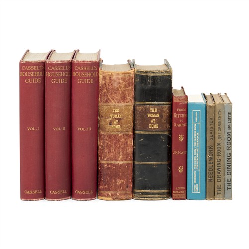 44 · BOOKS: A GROUP ON HOUSE-KEEPING AND RELATED INTEREST Variously late 19th–early 20th century