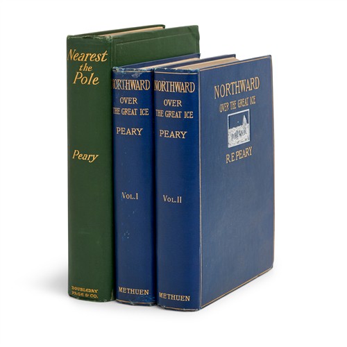 29 · PEARY, Robert E., NORTHWARD OVER THE 'GREAT ICE' (2 vols, Methuen & Co., London, 1898) and NEAREST THE POLE (Doubleday, Page, & Co...