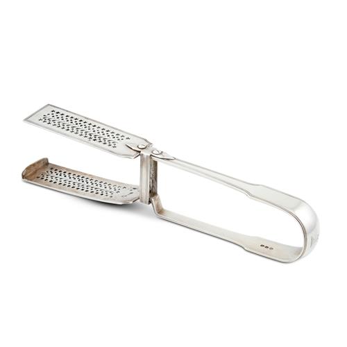 87 · A REGENCY SET OF STERLING SILVER ASPARAGUS TONGS William Eley I & William Fearn, London, 1820