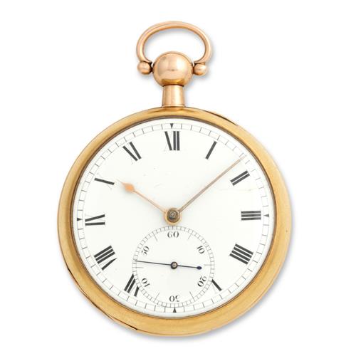 Jefferson London An 18ct Gold Openface Pocketwatch Circa 1830