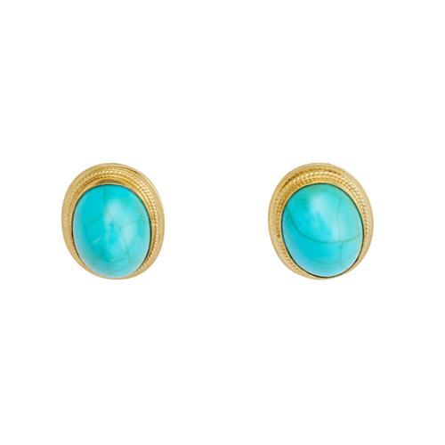 14 · PAIR OF TURQUOISE EAR CLIPS