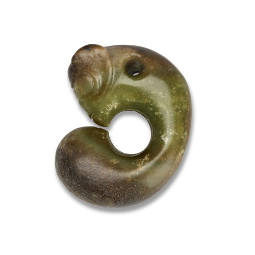 A Chinese Celadon Jade Pig Dragon, 20th Century