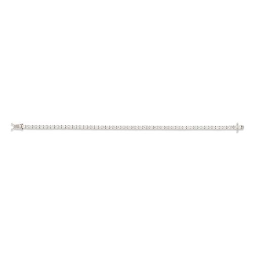 64 · 14CT WHITE GOLD AND DIAMOND BRACELET