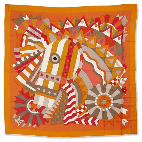 54 · HERMÈS, SILK CASHMERE SHAWL