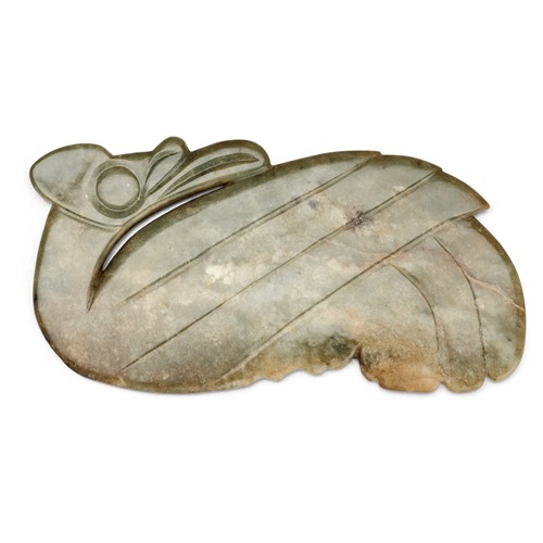 A Chinese Cealond Jade Eagle, Hongshan Syle
