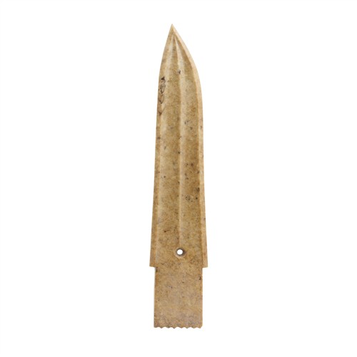 47 · A CHINESE MOLTTED JADE DAGGER, YUE