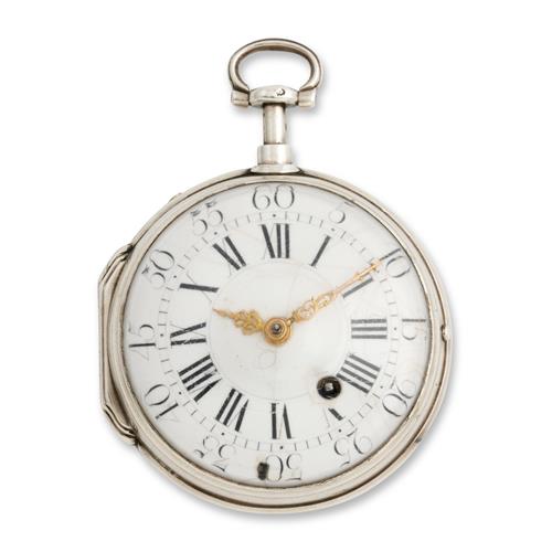 De Covigny Paris A Silver Dumb Repeating Verge Pocketwatch Circa 1770