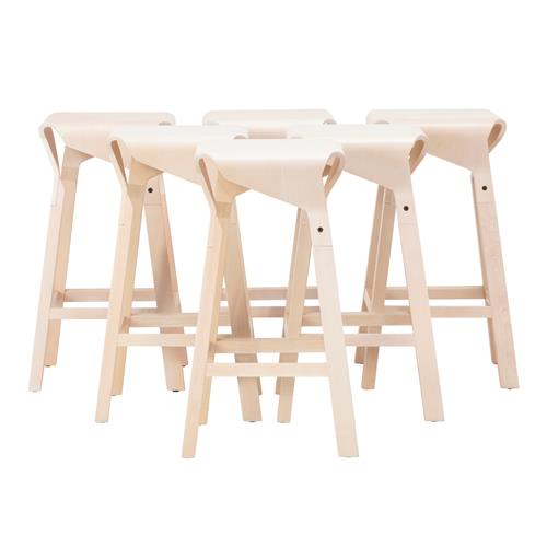 73 · EMILIANA DESIGN SIX 'NAOSHIMA' STOOLS FOR VERGÉS