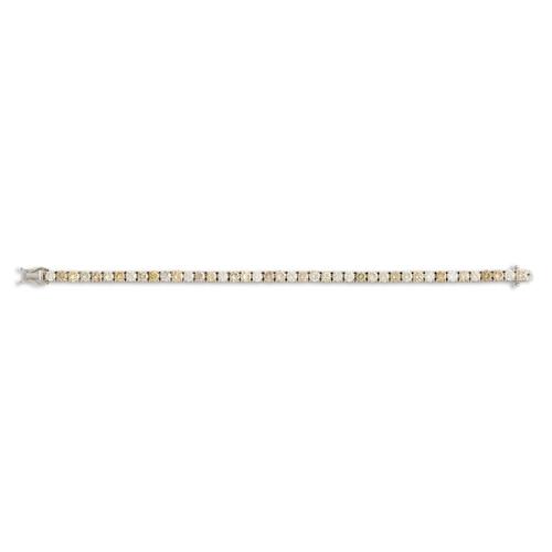 94 · 18CT WHITE GOLD AND DIAMOND BRACELET