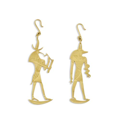 ROBERT CLERC PAIR OF 'EGYPTIAN COLLECTION' EARRINGS Property of a Private New South Wales Collector