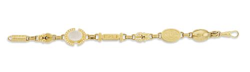 203 · ROBERT CLERC 'EGYPTIAN COLLECTION MIXED ELEMENT' QUARTZ AND DIAMOND BRACELET Property of a Private New South Wales Collector