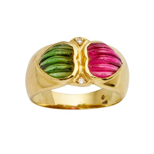 Tourmaline And Diamond Ring