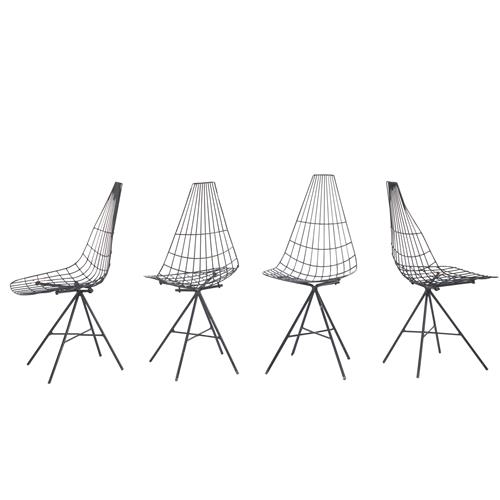 Clement Meadmore Four Wire Chairs