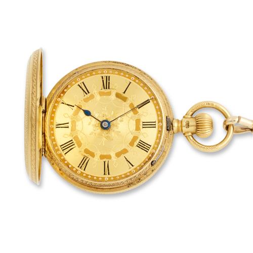 Waltham Royal An 18ct Gold Huntingcased Pocketwatch Circa 1885